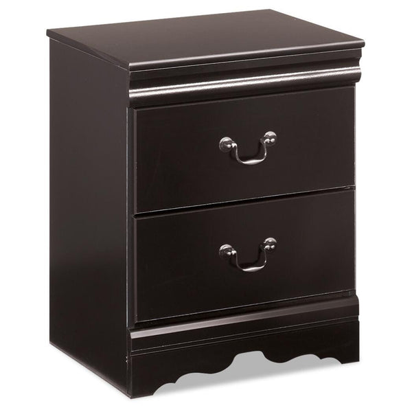 Huey Vineyard Twin Sleigh Bed & Nightstand Black