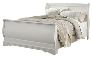 Anarasia Queen Sleigh Bed & Dresser White