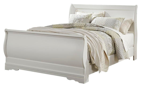 Anarasia Queen Sleigh Bed & Dresser White