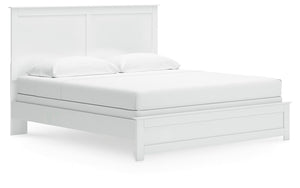 Bostwick Shoals King Panel Bed & Chest White