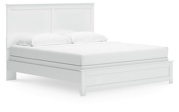 Bostwick Shoals King Panel Bed & Chest White