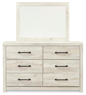 Cambeck Twin Storage Bed, Dresser, Mirror & Nightstand Whitewash