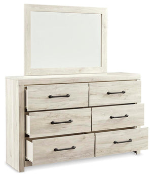 Cambeck Twin Panel Bed, Dresser, Mirror & Nightstand Whitewash