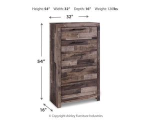 Derekson Queen Storage Bed & 2 Chests Multi Gray