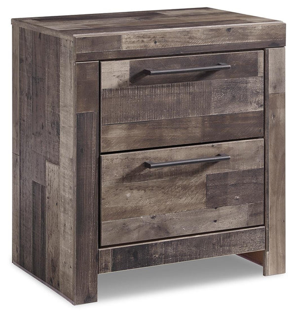 Derekson Queen Panel Storage Bed, 2 Chests & 2 Nightstands Multi Gray