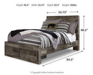 Derekson Full Storage Bed, Dresser & Nightstand