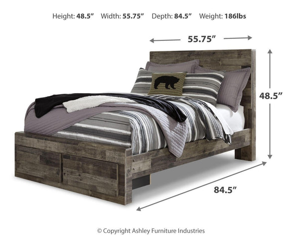 Derekson Full Storage Bed, Dresser & Nightstand
