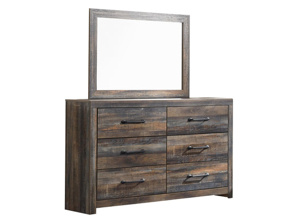 Drystan King Panel Bed with Storage, Dresser, Mirror & Nightstand Multi