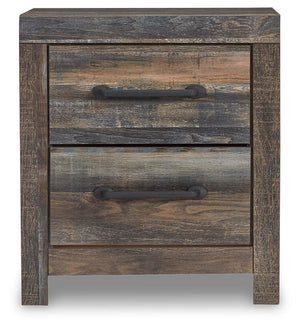 Drystan King Panel Bed & 2 Nightstands Multi