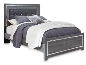Lodanna Queen Upholstered Panel Bed, Dresser & Mirror