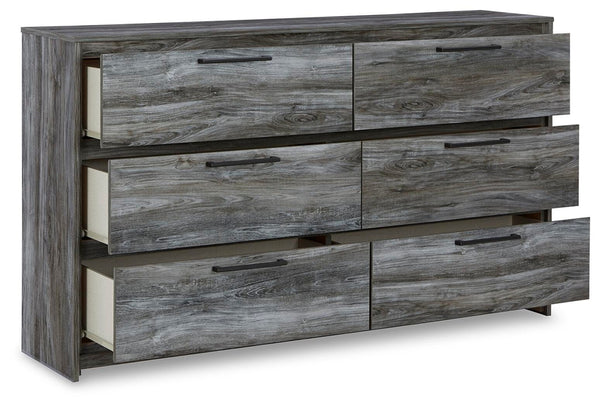 Baystorm Twin Panel Bed & Dresser Gray
