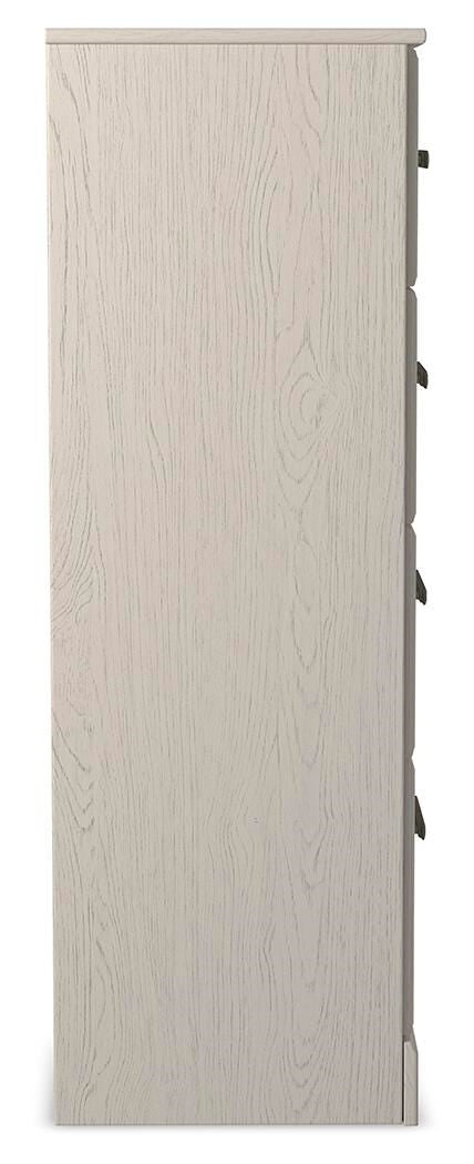 Stelsie Queen Panel Bed, Chest & Nightstand White