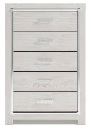 Altyra King Storage Bed, Chest & Nightstand White