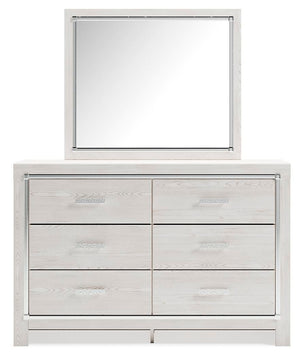 Altyra Queen Panel Storage Bed, Dresser, Mirror & Chest White