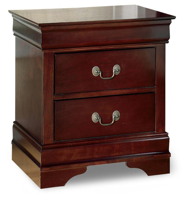 Alisdair Queen Sleigh Bed, Chest & 2 Nightstands Reddish Brown