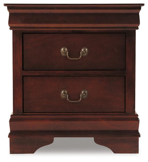 Alisdair Full Sleigh Bed, Chest & Nightstand Reddish Brown