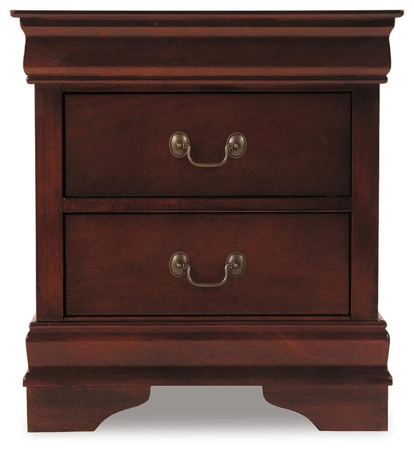 Alisdair Full Sleigh Bed, Chest & Nightstand Reddish Brown