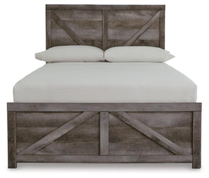 Wynnlow Full Crossbuck Panel Bed, Dresser & Mirror