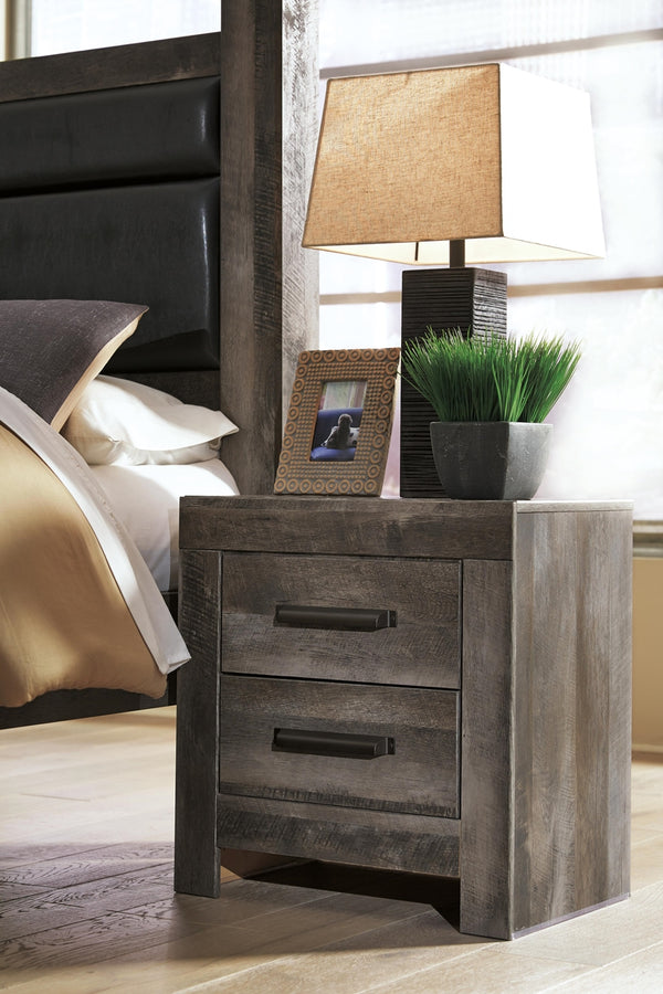 Wynnlow Queen Panel Bed & Nightstand Gray