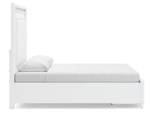 Chalanna Queen Panel Storage Bed & Nightstand White