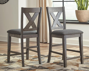 Caitbrook Counter-Height Dining Table & 4 Barstools Gray