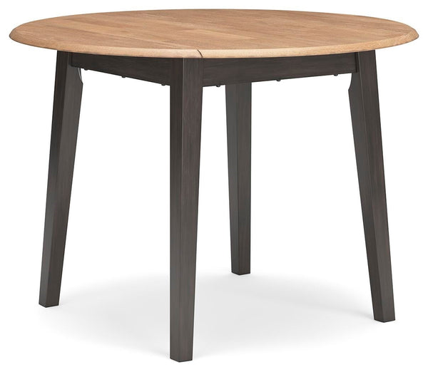Gesthaven Dining Table & 4 Chairs Natural/Brown