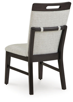 Neymorton Dining Table & 8 Chairs Dark Grayish Brown
