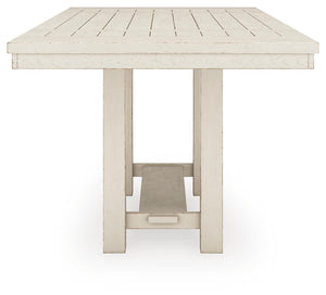 Robbinsdale Counter-Height Dining Table & 6 Barstools Antique White