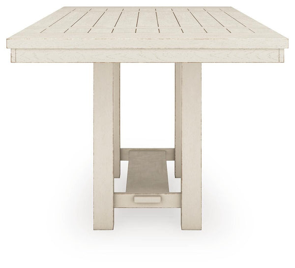 Robbinsdale Counter-Height Dining Table & 6 Barstools Antique White