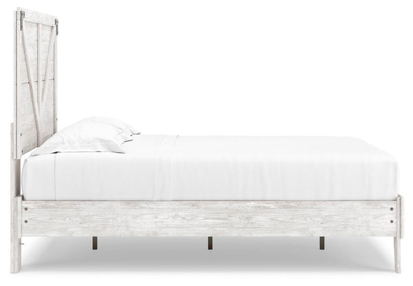 Shawburn Full Panel Bed with Chest White/Brown