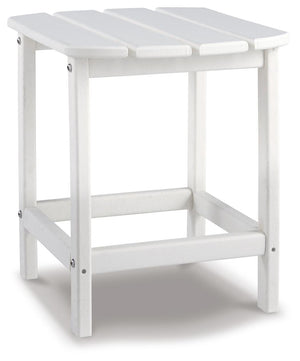 Sundown Treasure Outdoor Adirondack Chair with End Table White