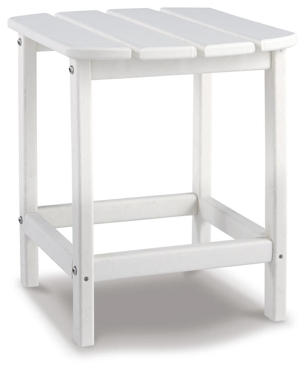 Sundown Treasure Outdoor Adirondack Chair with End Table White