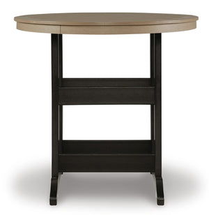 Fairen Trail Outdoor Counter-Height Dining Table with 2 Barstools Black/Driftwood