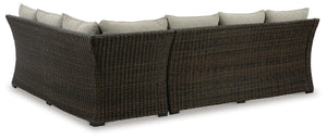Brook Ranch Outdoor Sofa Sectional, Bench, Lounge Chair & Table