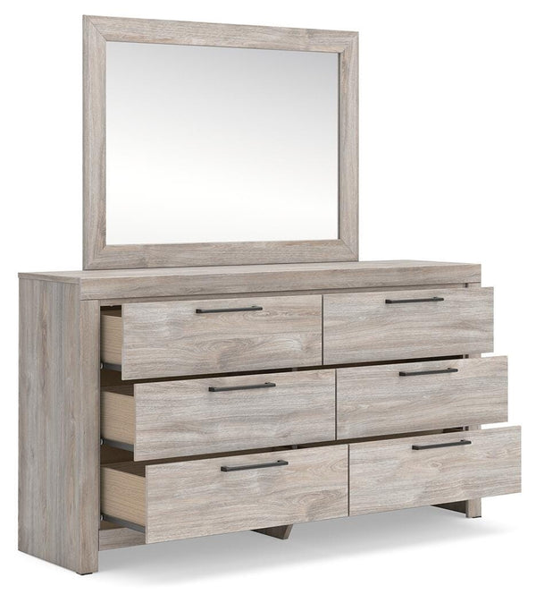 Broachmyn Full Panel Bed, Dresser & Mirror