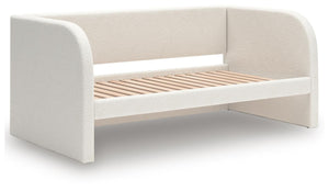 Arloster Twin Upholstered Day Bed, Dresser & Mirror