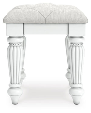Kozlani Vanity, Mirror & Stool