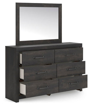 Hollivern Twin Panel Storage Bed, Dresser, Mirror & Chest