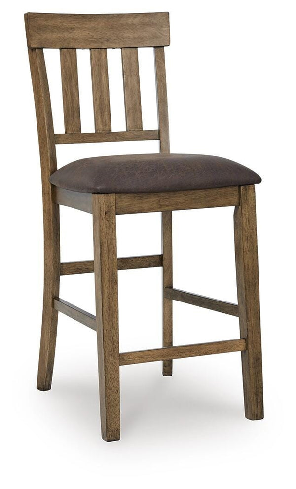 Urbinforte Counter-Height Barstool Light Brown