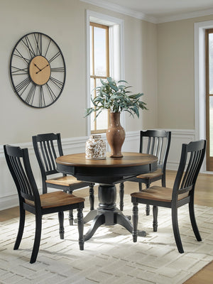 Clorazi Extension Dining Table & 4 Chairs