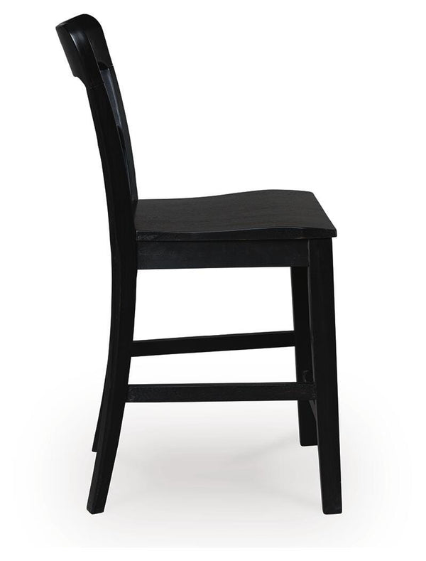 Greddinton Counter-Height Barstool Black