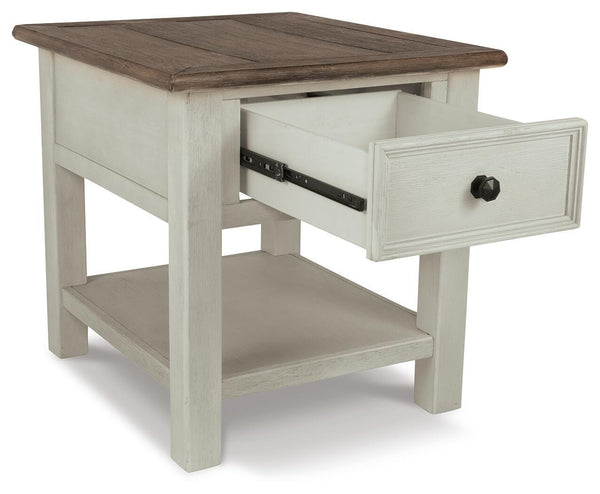 Bolanburg Coffee Table with End Table & Chairside End Table Two-tone