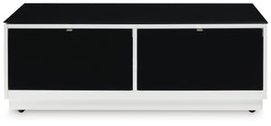Gardoni Coffee Table & 2 End Tables White/Black