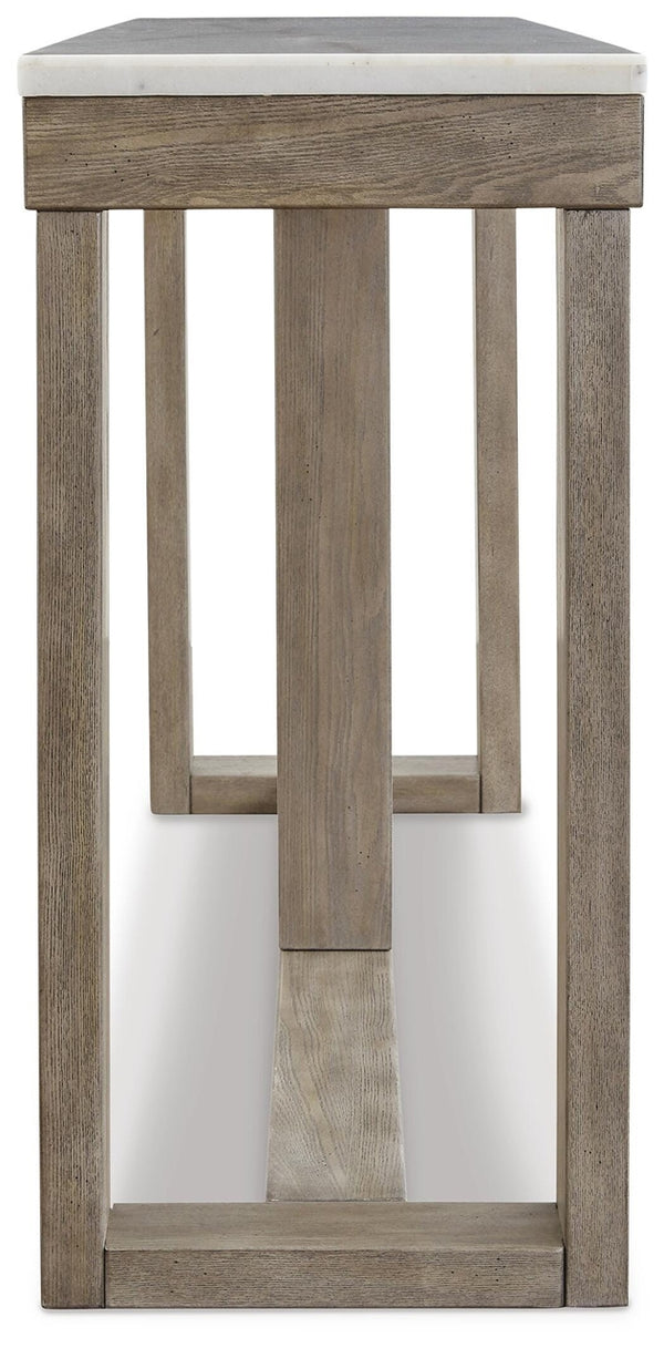 Loyaska Coffee Table, End & Sofa Table Brown/Ivory