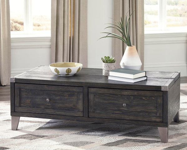 Todoe Coffee Table & End Table Dark Gray