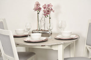 Seawinds Islamorada Drop Leaf Dining Table Dapple Grey Finish