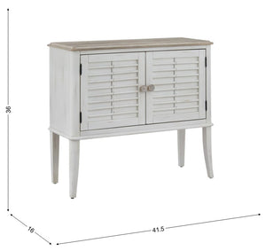 American Woodcrafters Beach Comber Server Weathered White