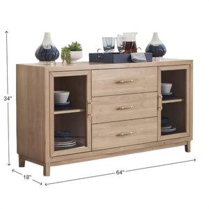 John Thomas Furniture Sanibel Dining Crate Server in Honey