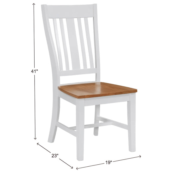 John Thomas Furniture Sanibel Dining Benson Chair in Honey and White