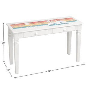 John Thomas Margaritaville Java Sofa Table With 2 Drawers